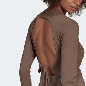 NWT Adidas Long Sleeve Open-back Top